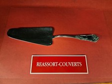 PELLE TARTE GÂTEAU DÉCOR FLORAL 28 CM BOULENGE BEL ÉTAT MÉTAL ARGENTÉ