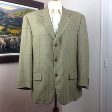 Blazer Veste Homme Burberrys Laine Vert T 50