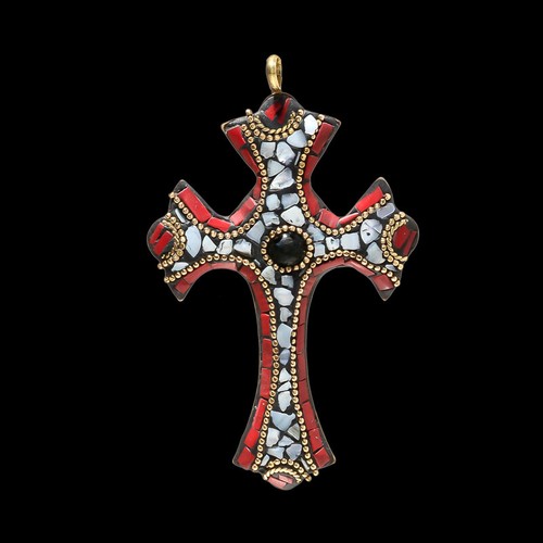 Pendentif croix tibatan new - pendentif,