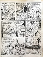 planche BD originale Arthur le fantôme par Cézard - Pif 117 Arthur à Venise