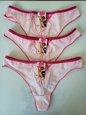 LOT DE 3 STRINGS TAILLE UNIQUE (36/38) COULEUR ROSE