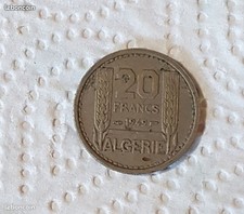 PIECE 20 FRANCS ALGERIE 1949