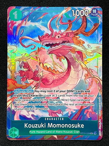 Card one piece tcg kouzuki - piece,