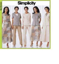 5104 PATRON SIMPLICITY  CREATIONS jUPE PANTALON BLOUSE  VESTE G.TAILLE 48 AU 56