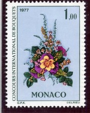 TIMBRE DE MONACO  N° 1077 ** / FLORE FLEUR / BOUQUET DE FLEURS