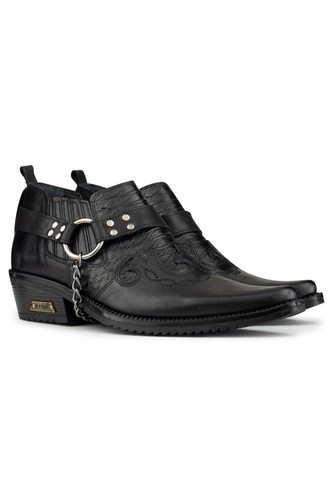 Homme cuir noir - cuir, gothique