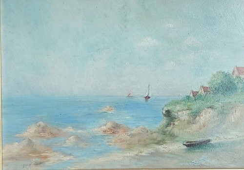 Tableau ancien marine sur - ancien,