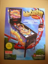 flyer de flipper STERN:  ROLLER COASTER