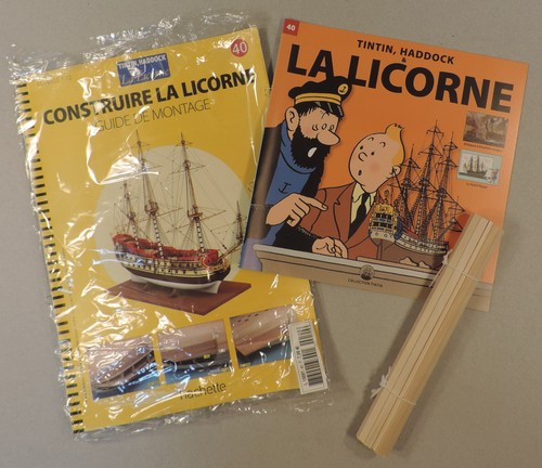 Tintin construire licorne - tintin,