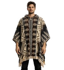 Premium alpaga laine poncho - premium,
