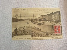 CPA - NANTES - Le quai de la fosse et le pont transbordeur