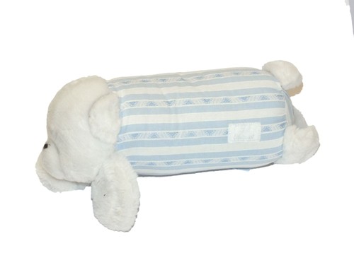 Doudou peluche ours - , bleu