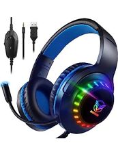 Pacrate RGB Casque Gaming pour PS4/PS5/Xbox/Nintendo Switch/PC, Casque PS5 Casqu