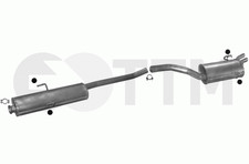 Ligne D'échappement Silencieux pour PEUGEOT 806 EXPERT 1.9 D 2.0 2.1 1994-2002