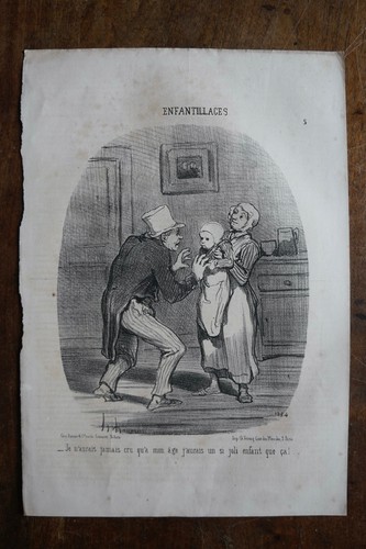 Daumier lithographie originale - lithographie,