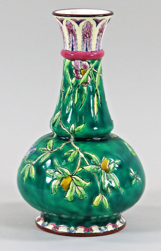 Emaux longwy vase - longwy., fin
