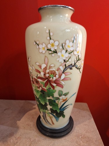 Vase émaux cloisonnés - vase, en