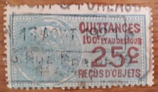 Timbre France ancien quittance