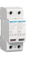 Parafoudre 2 Pôles T2 TNS/TT Uc 275V In 5kA Imax 15kA telesignalisation HAGER SP