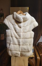 Veste courte  en Vison Blanc