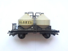 Wagon Jouef Wagon Gris Transport de Ciment Marquage Algéco Référence 6420