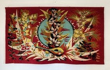 Vintage tapisserie de Colette Bardin Aubusson modèle Exubérance Robert Four