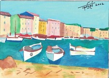   Aquarelle originale d'après André TORRE