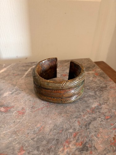 Ancien bracelet esclave bronze - bracelet,