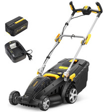 Tondeuse sans fil à batterie, 40 V, GT ELEC + batterie 4 Ah + chargeur