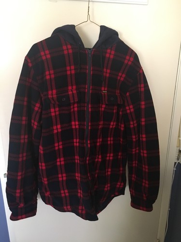 Supreme hooded plaid work - hooded,