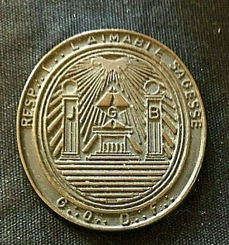 Medaille franc maçon - franc, maçon"