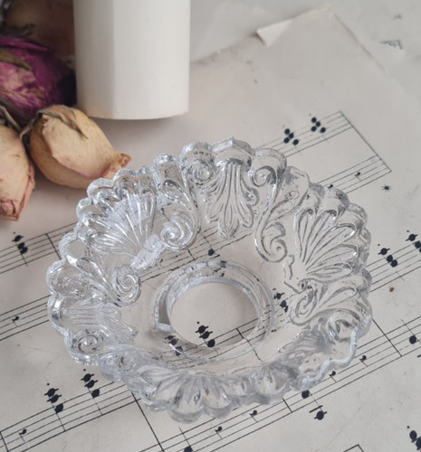 Ancienne bobeche verre - bobeche,