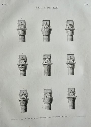 Ile philae chapiteaux vol - de,