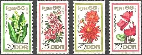 Timbres flore allemagne rda - timbres,