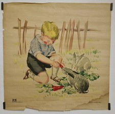 L'enfant et les lapins Circa