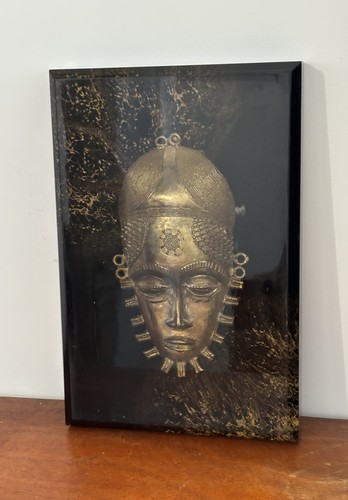 Masque africain doré - africain,