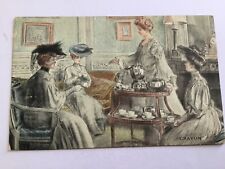 CPA L’heure du thé  - Crayon