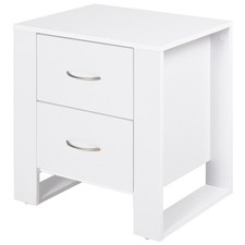 HOMCOM chevet 48x39x54cm Blanc