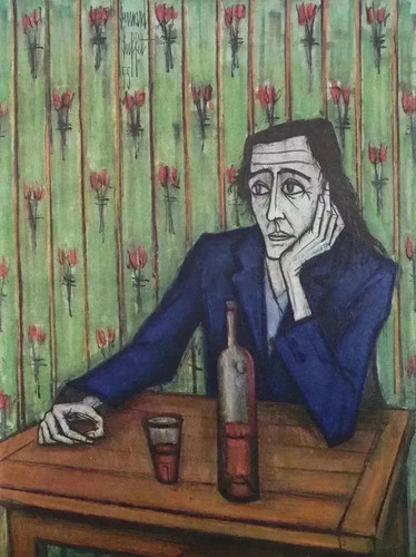 Bernard buffet femme au - bernard, :