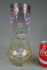 beau vase en verre émaillé