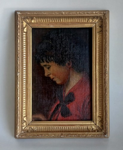 Portrait peinture xixe - peinture,