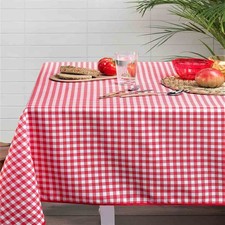 Nappe rectangle vichy rouge 2m