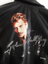 blouson cuir Johnny Hallyday