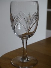 CRISTAL DE NANCY FRANCE 1 ANCIEN VERRE A VIN ART DECO ht 12 CM