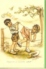 Germaine bouret carte postale - carte,