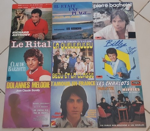 Lot disques vinyles 45 - de,