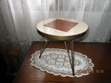 ANCIENNE TABLE BASSE D'APPOINT GUERIDON ANNEES 50/60