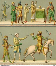 Albert Racinet Europe Moyen Âge Chevalier Cote de Maille Hache Moine Cavalier A