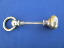 2 poignées Anneau & Boule tout laiton porte qualité marine carré de 7,5 mm