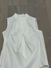 Comme neuve Belle Blouse Couture Blanche En Coton  marque Carven